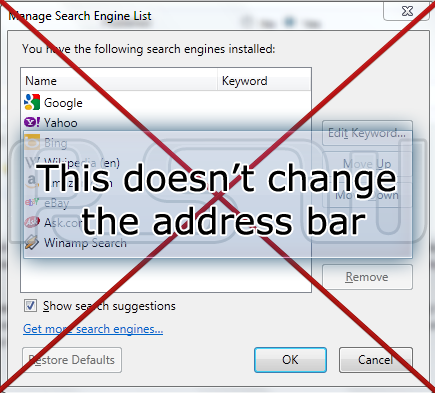 How To Change The Default Firefox 4 Search Engine 01