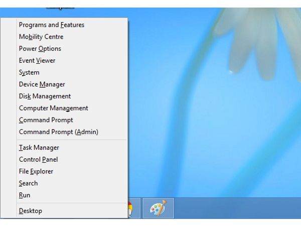 Windows 8 Quick Access