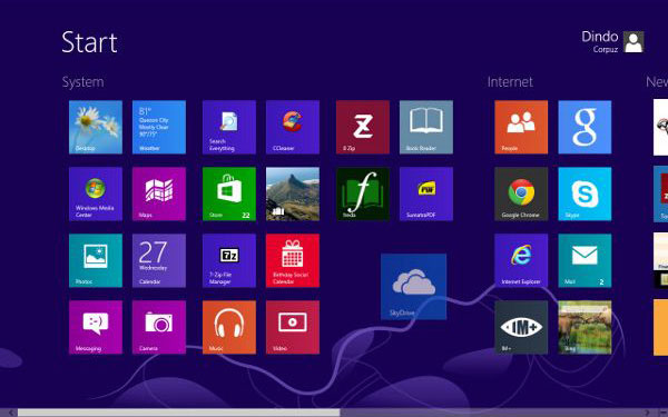 Windows 8 Tile Management