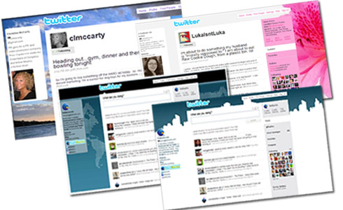 Customize your twitter page design